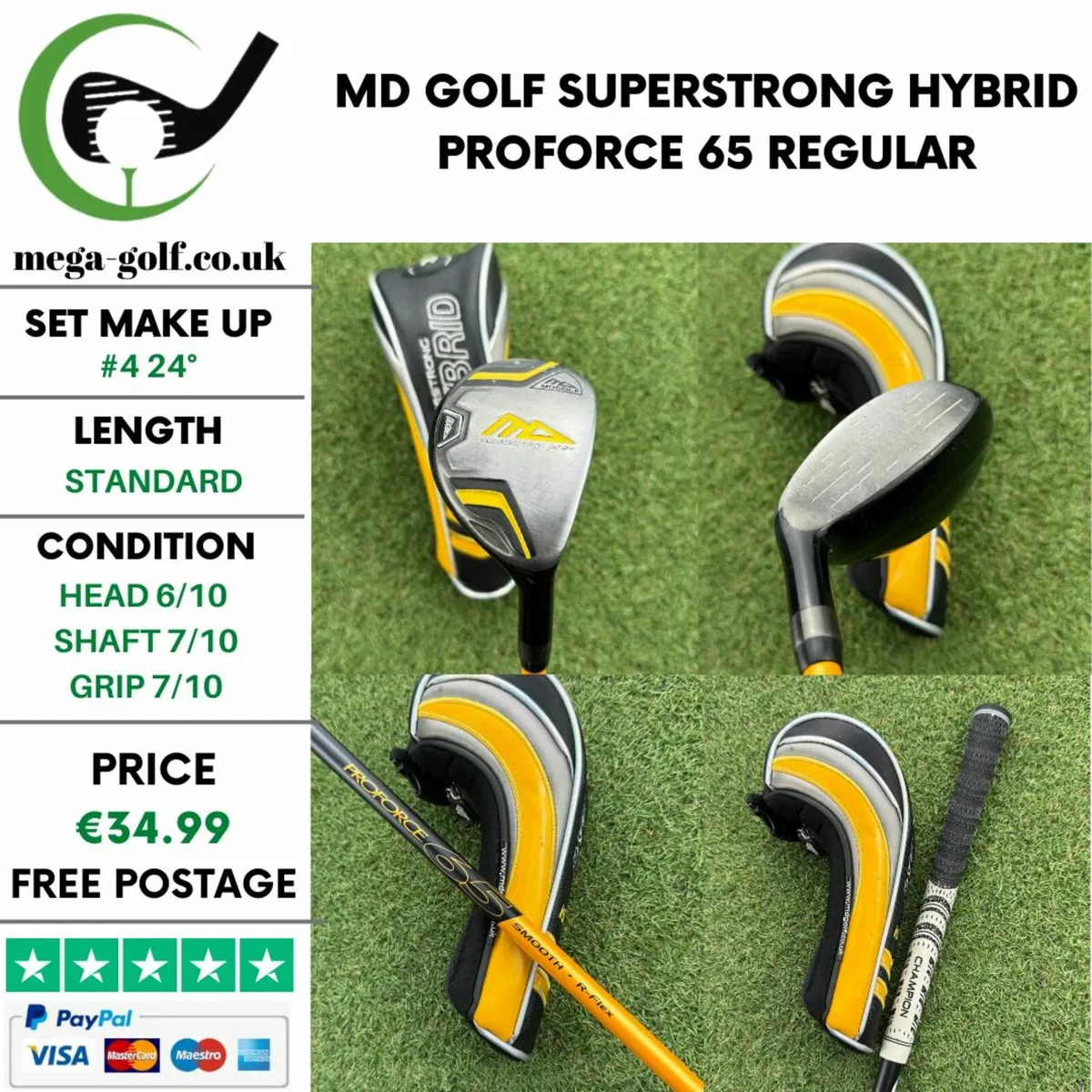 MD Golf Superstrong Hybrid / #4 24° / Regular - Image 1