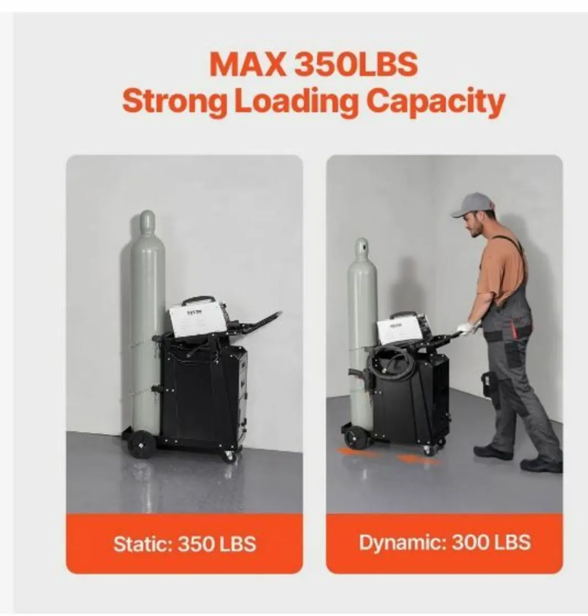 Welding Cart, 2 Drawers Welder Cart - Image 3