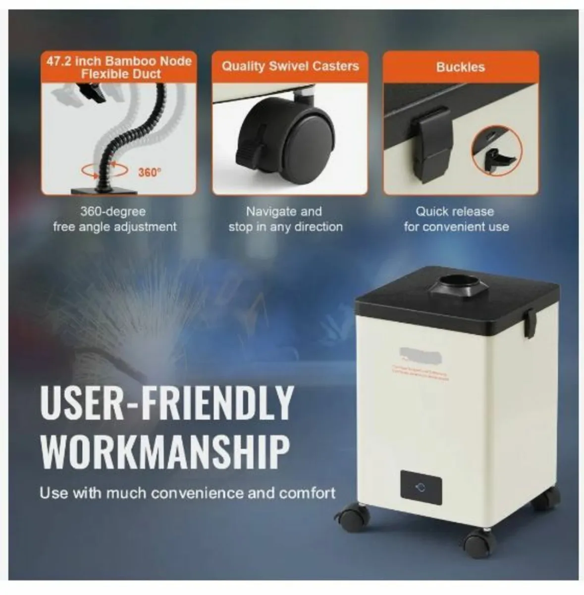 150W Soldering Fume Smoke Extractor 3-Stage - Image 2