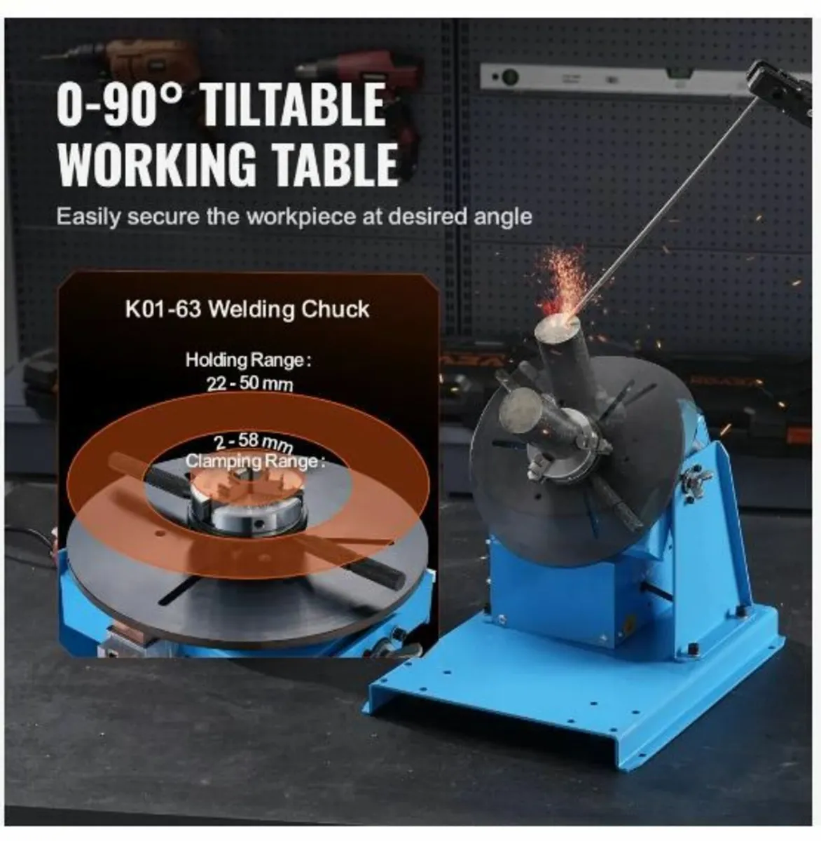 Rotary Welding Positioner 10KG, 0-90° Welding - Image 3