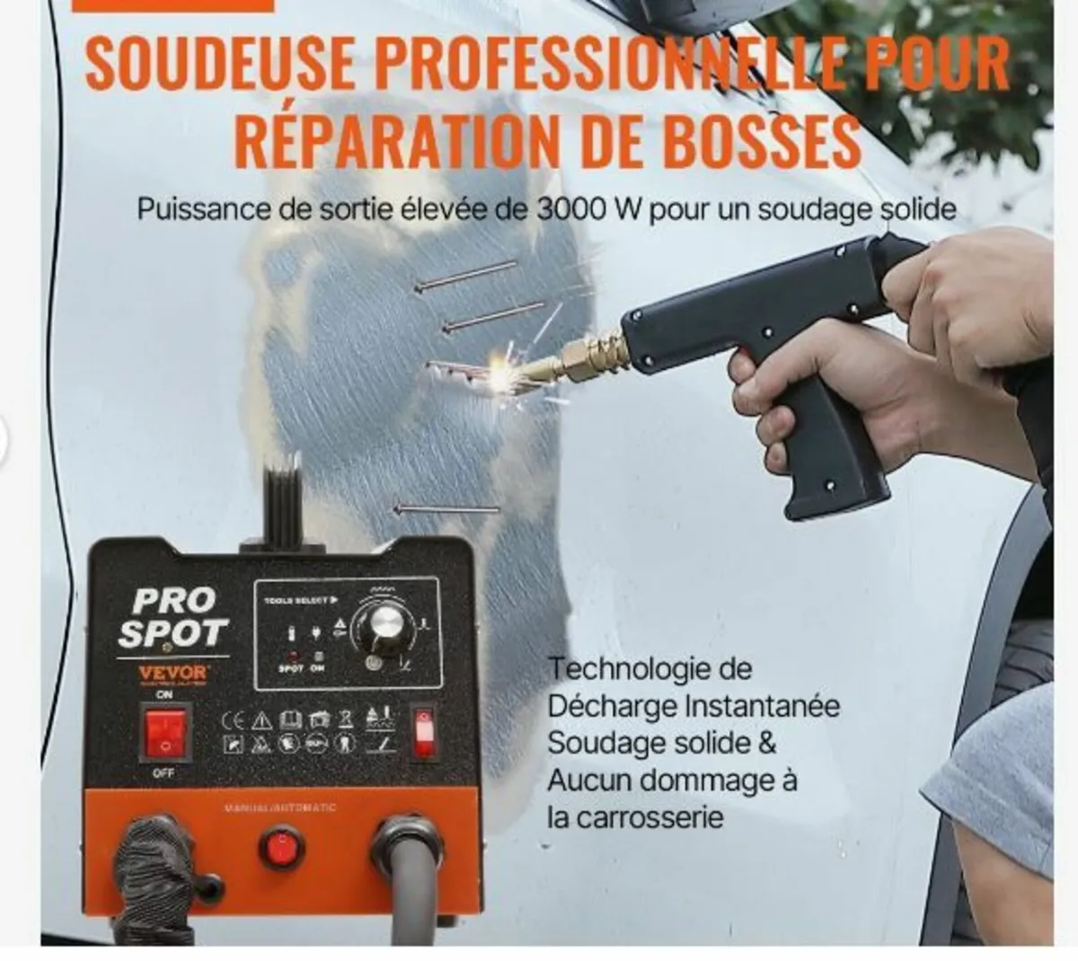 Stud Welder Dent Repair Kit 3 KW Spot Welder - Image 2