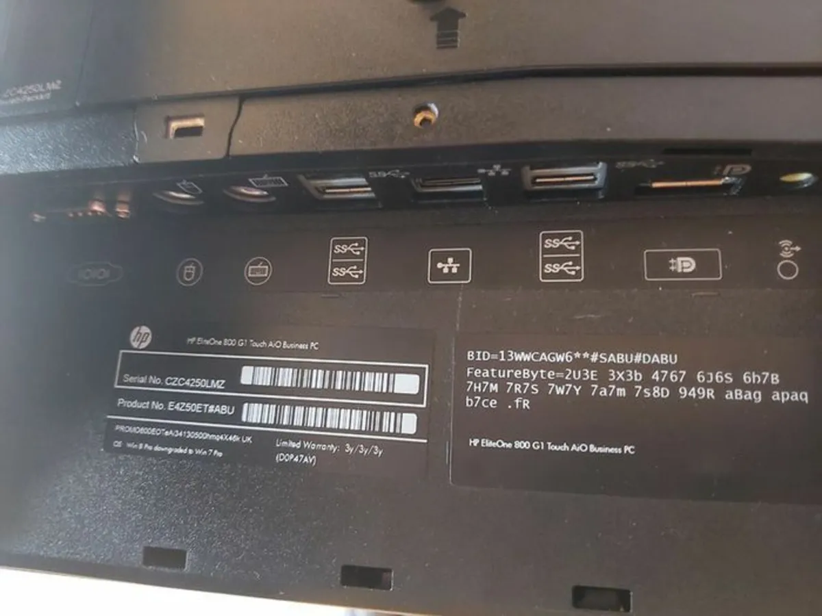 AiO HP Elite800 24" Touchscreen Win11 - Fast - Image 4