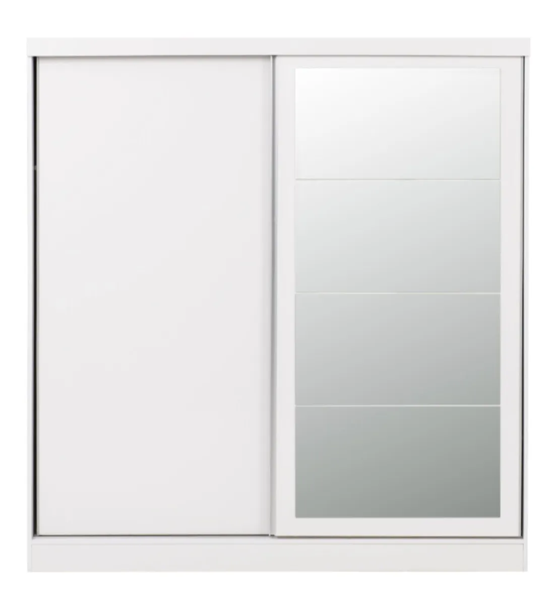 Nevada White Two Sliding Door Wardrobe - Image 2