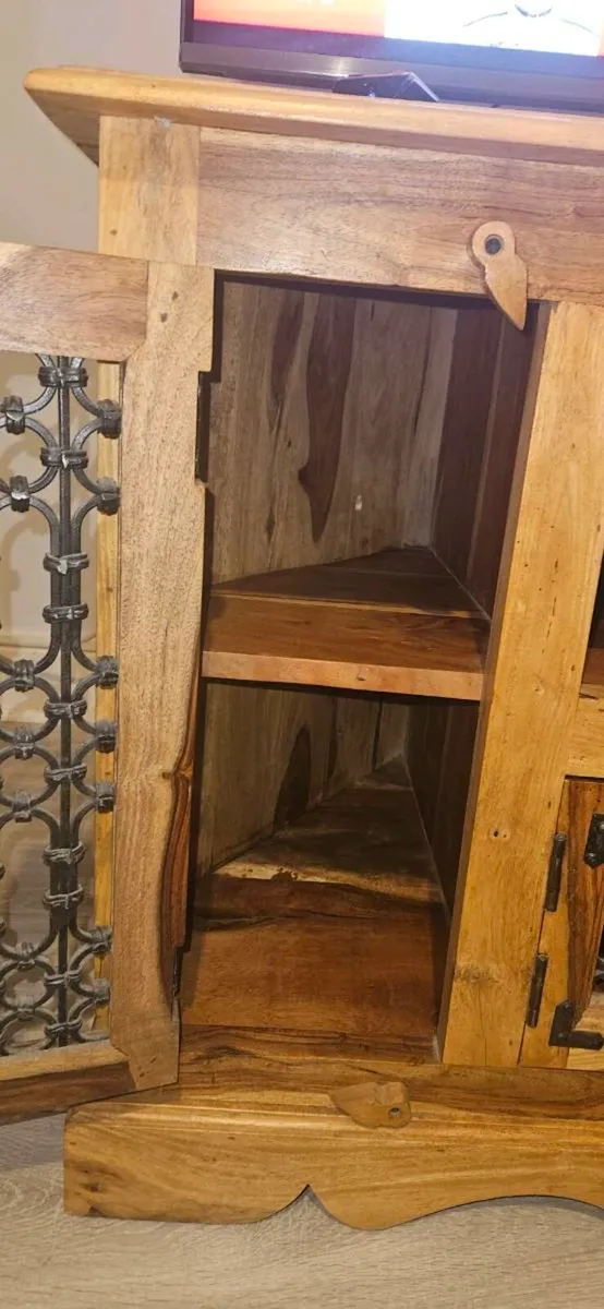 Solid Wood Sheesham TV Unit - Image 4