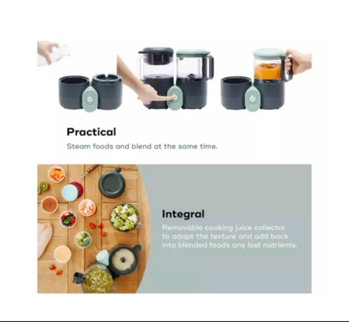 BABYMOOV Nutribaby One 4-in-1 Baby Food Maker - Image 2