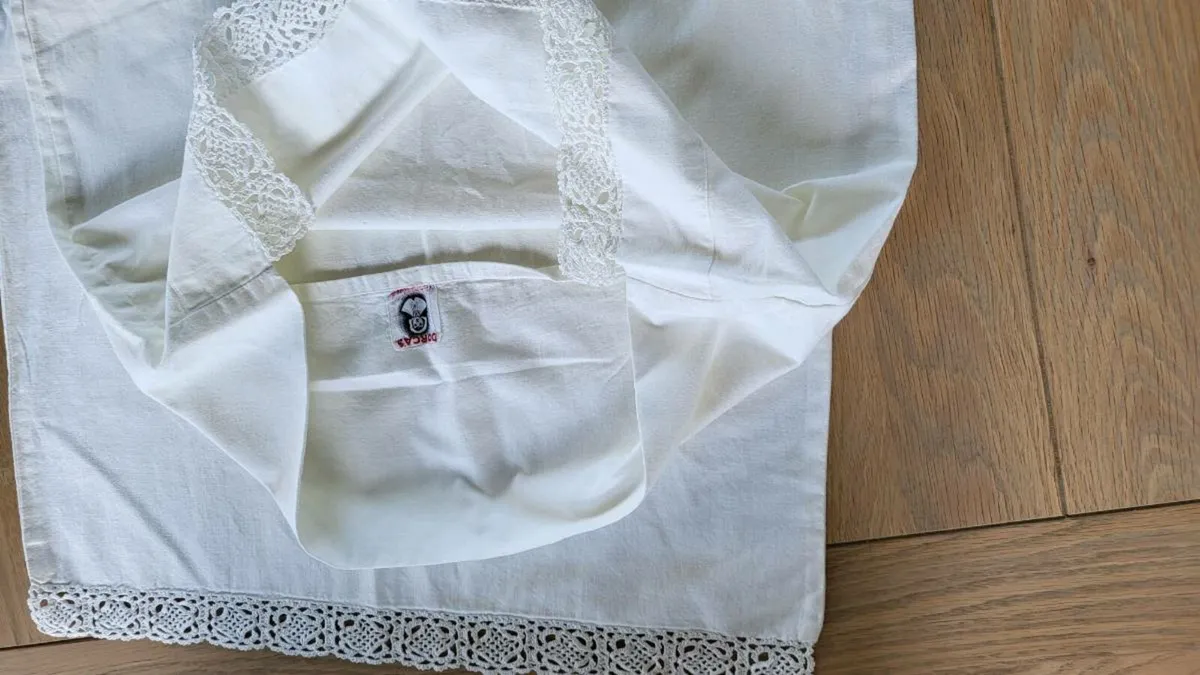 Vintage Dorcas long bolster pillow case - Image 1