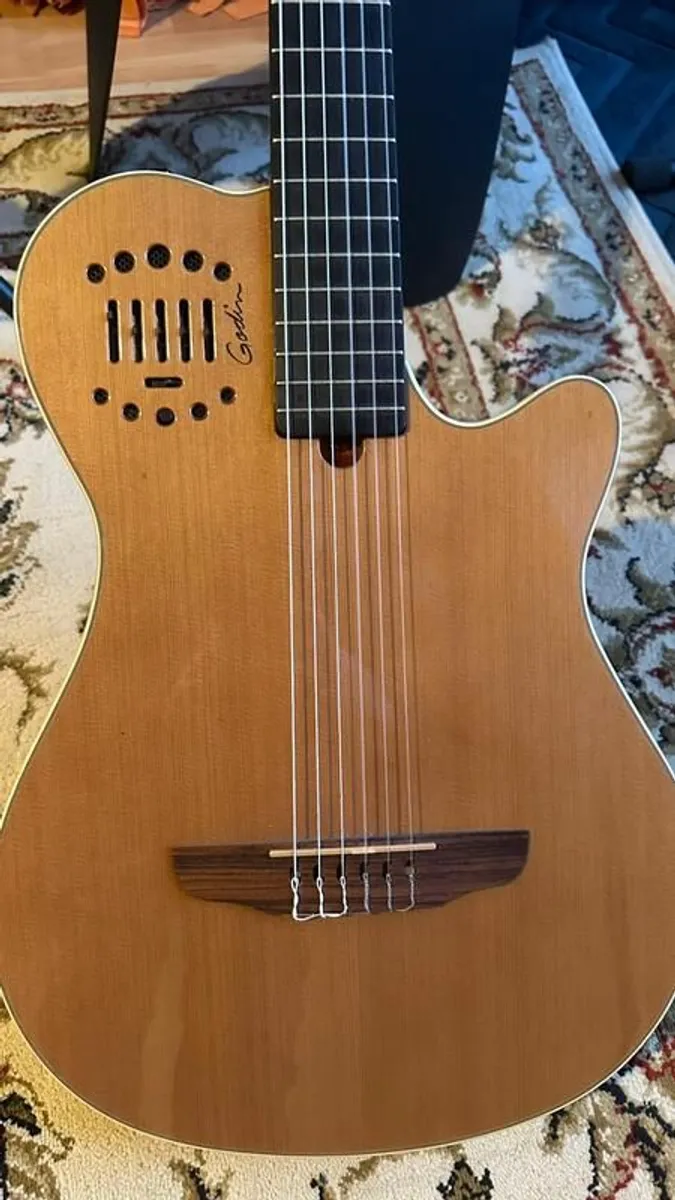 Godin Multiac Grand Concert Duet Ambiance Nylon Guitar - Image 3