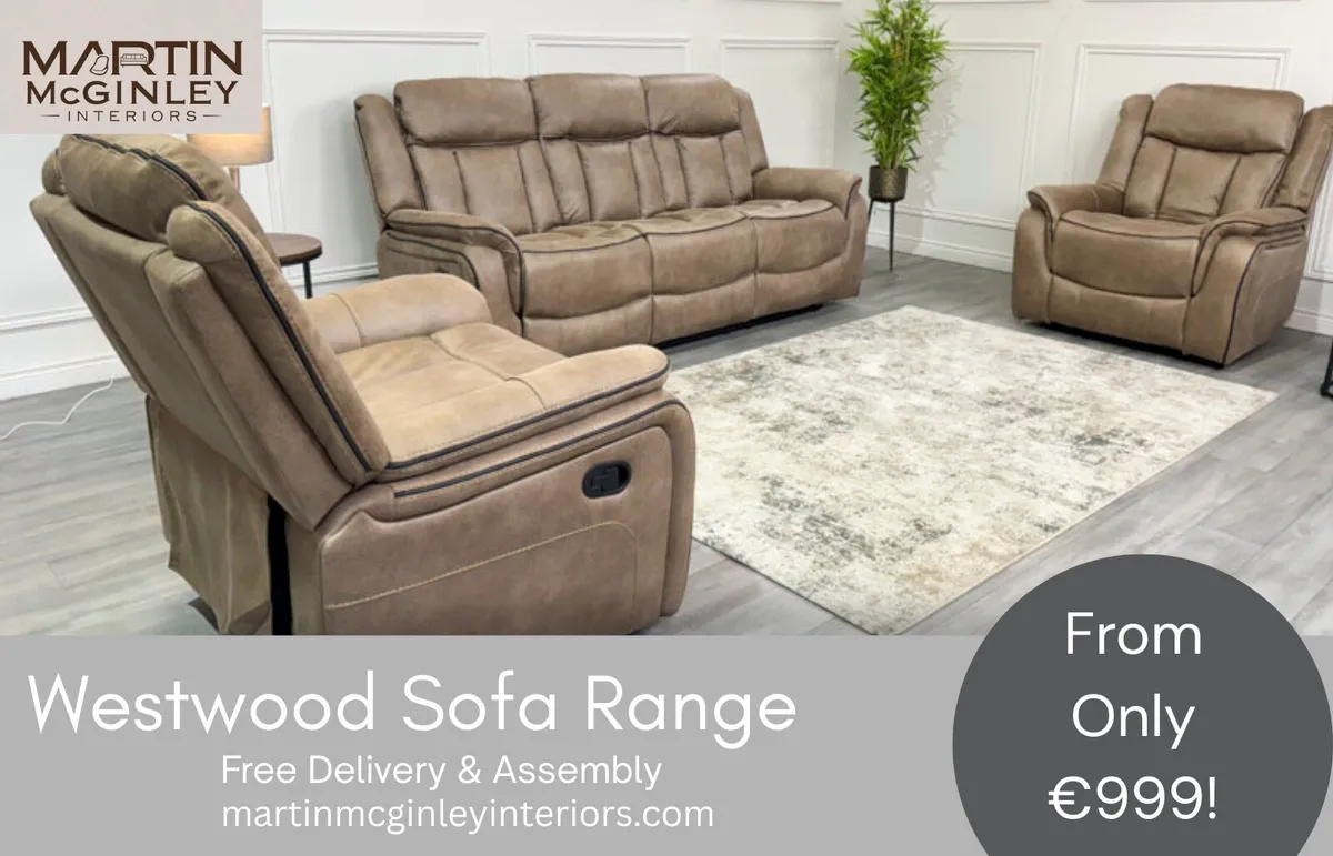 New Westwood 3+1+1 Fabric Sofa Sets - Image 1