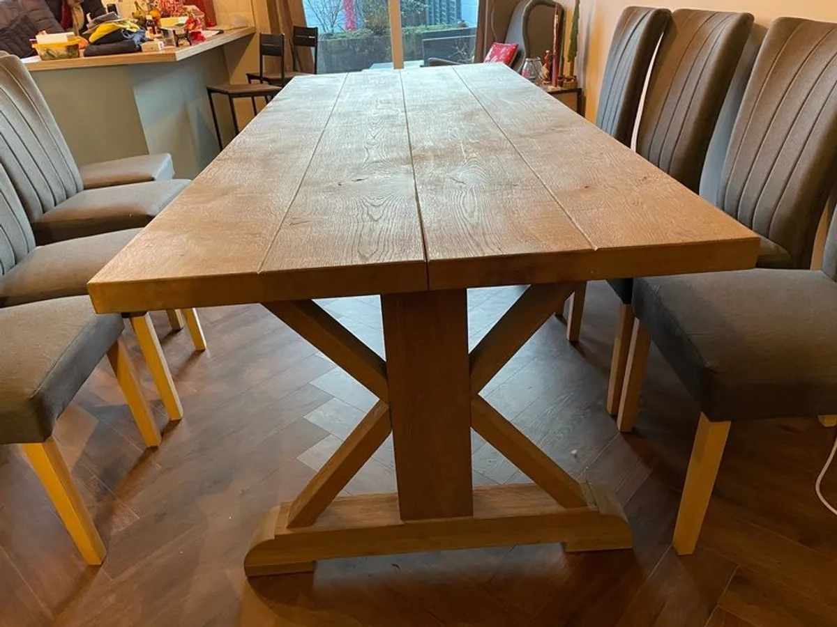 solid oak table - Image 2