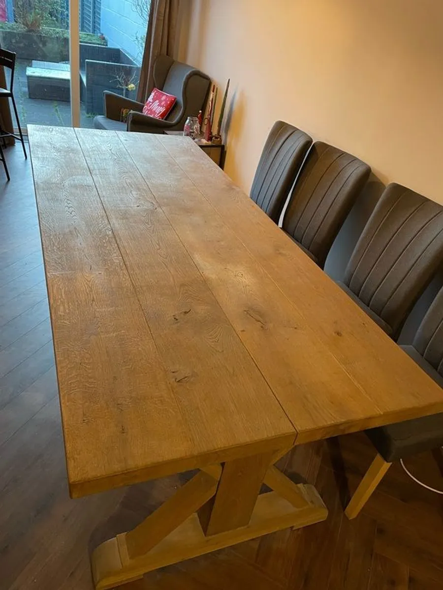 solid oak table - Image 3