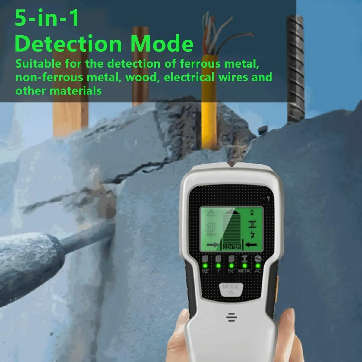 5 in 1 Stud Finder Wall Scanner, Electronic Stud w - Image 1