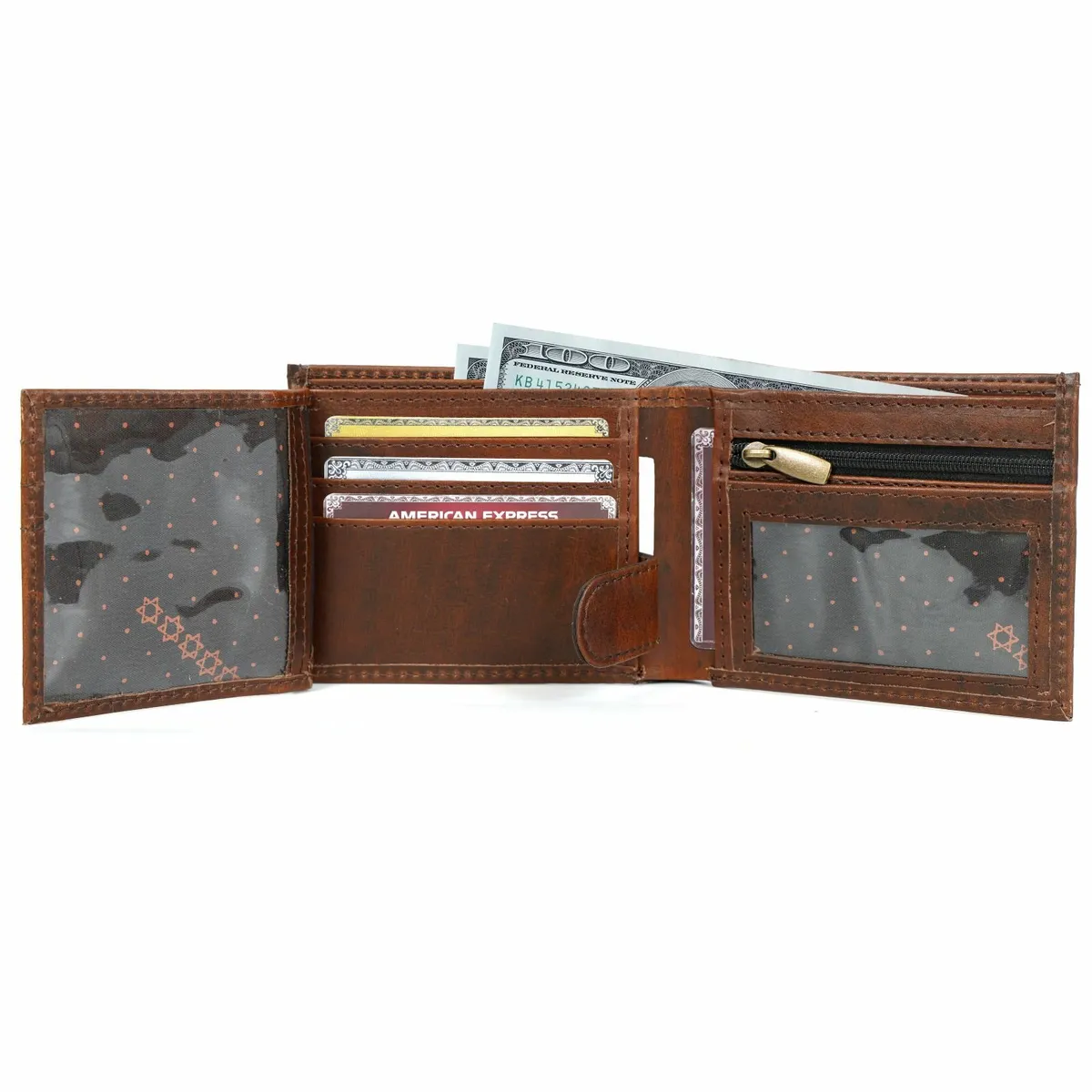 Handmade Celtic Embossed Leather Vintage Wallet - Image 2