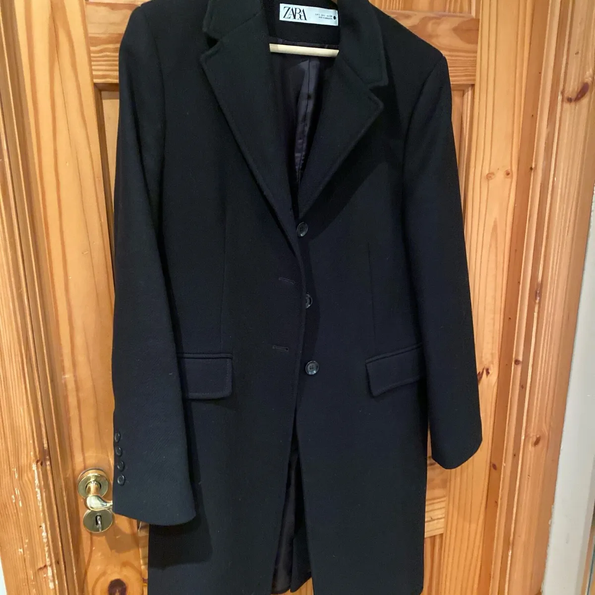 Zara black wool coat - Image 2