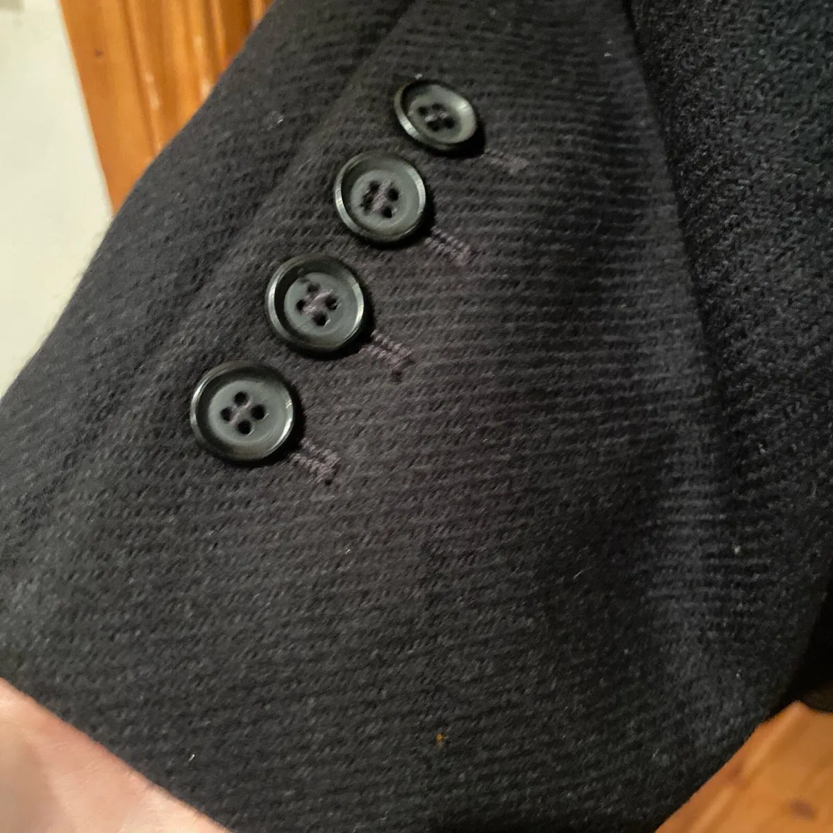 Zara black wool coat - Image 4