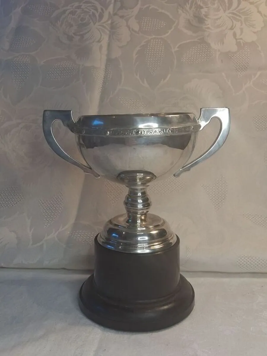 Irish Art Deco Sterling Silver Cup On Original Plynth - Image 1