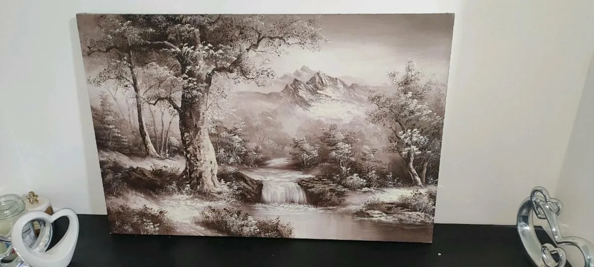 oil painting on canvas - Image 1