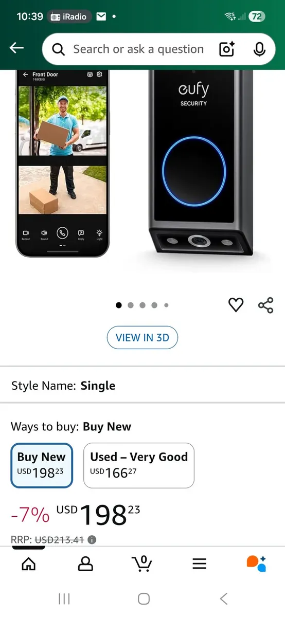 Eufy Security E340 2K Dual Camera Video Doorbell - Image 2
