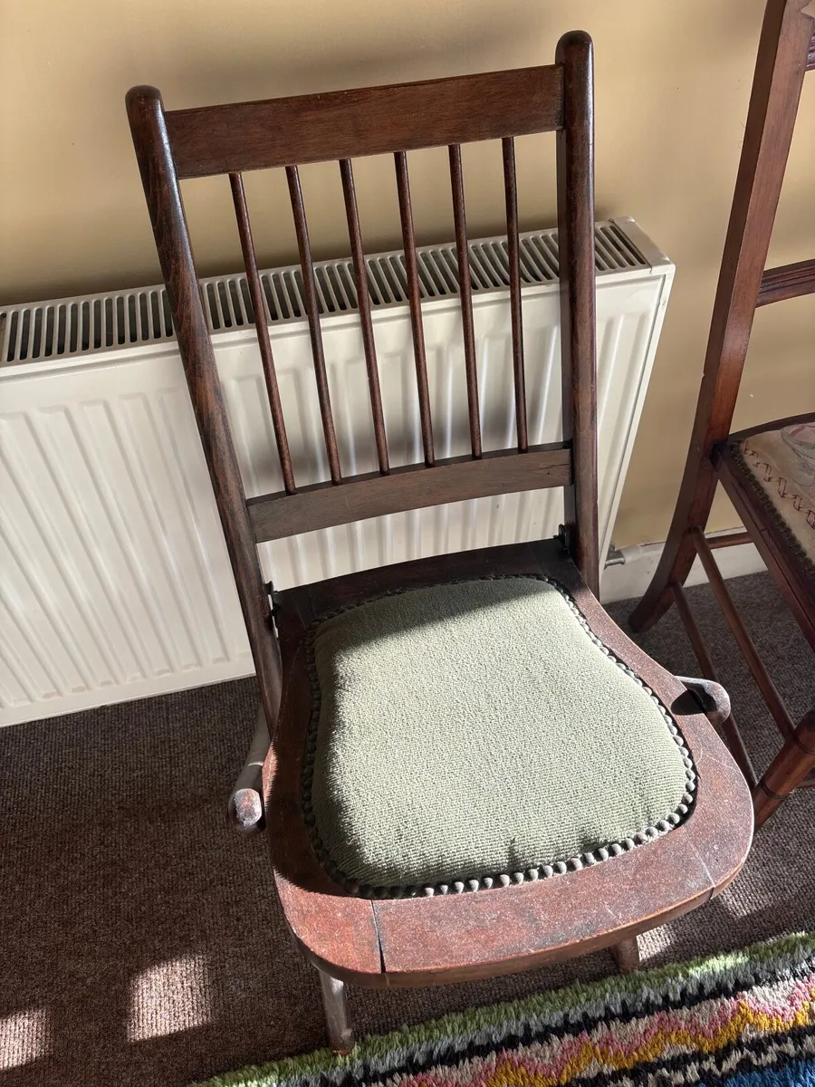 3 vintage hall chairs - Image 2