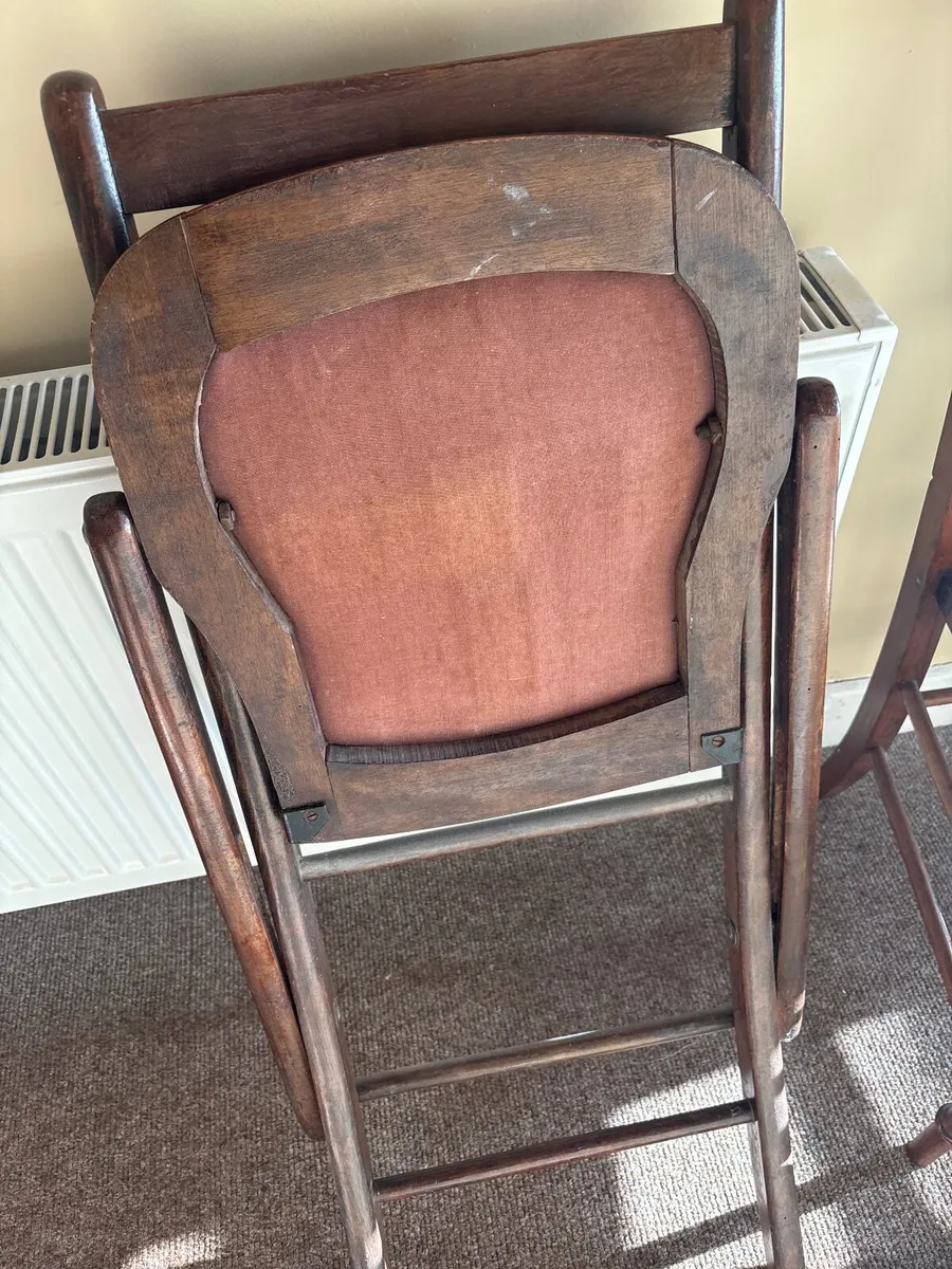 3 vintage hall chairs - Image 3