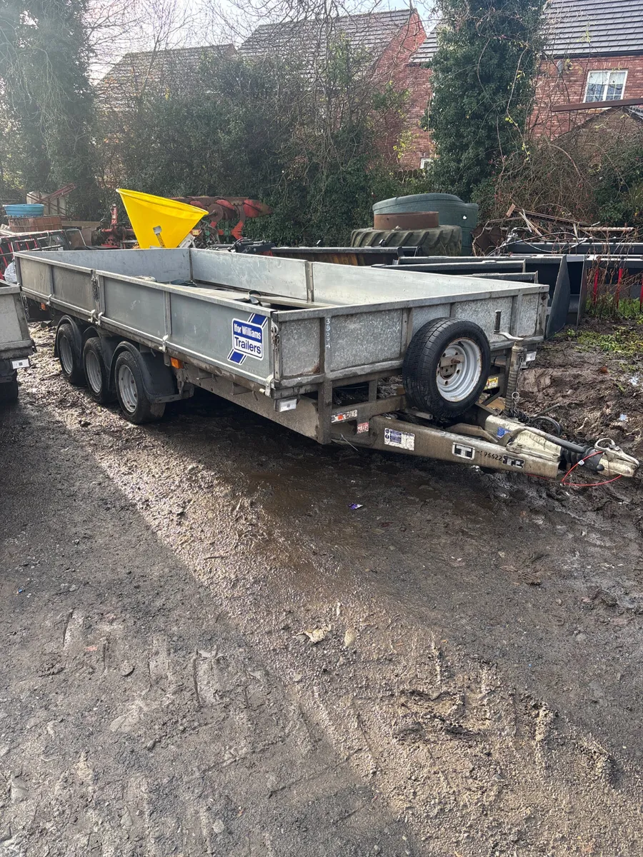 Ifor Williams 16ft dropside trailer - Image 1