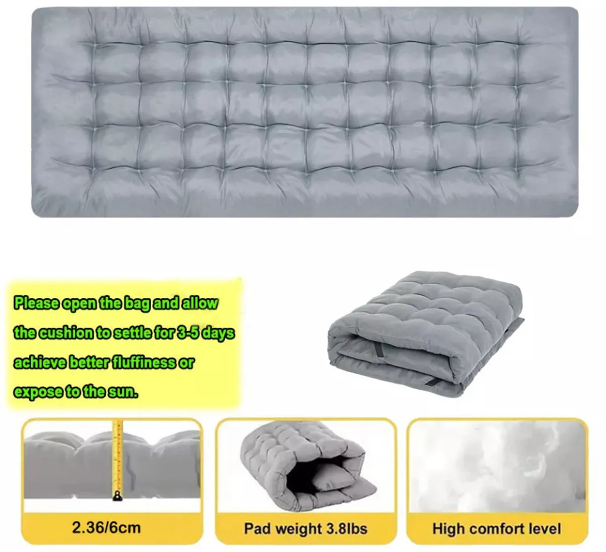 Portable Folding Bed with Mattress - Image 4