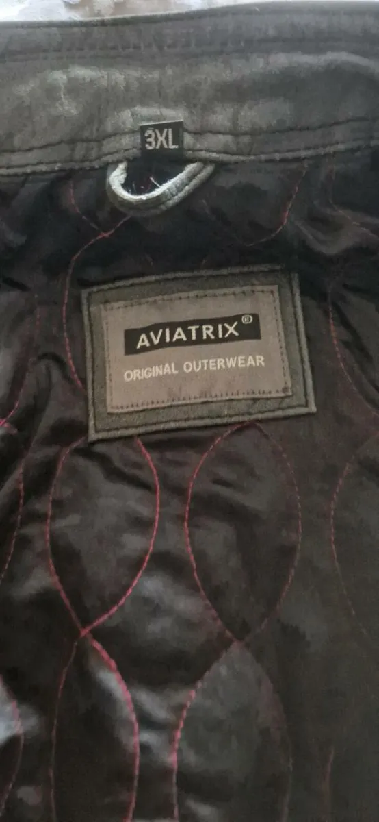 MENS BLACK LEATHER JACKET NEW - Image 4