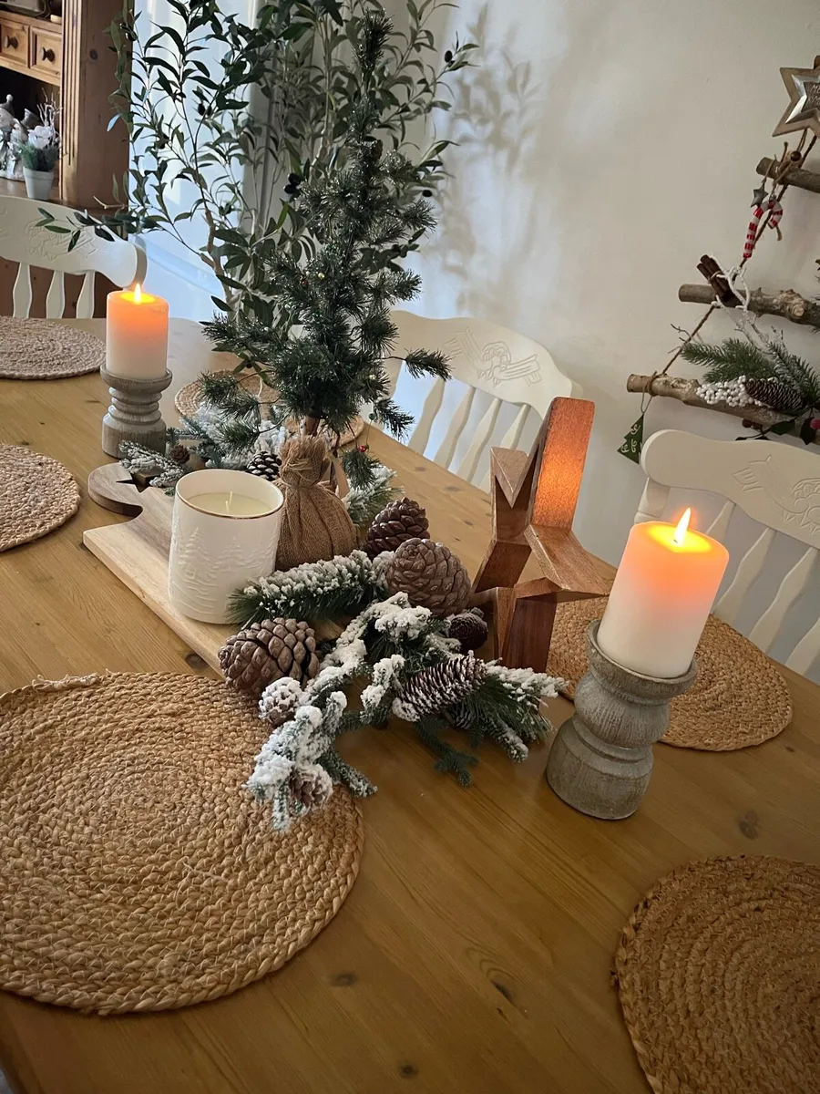Farmhouse table and chairs - Image 3
