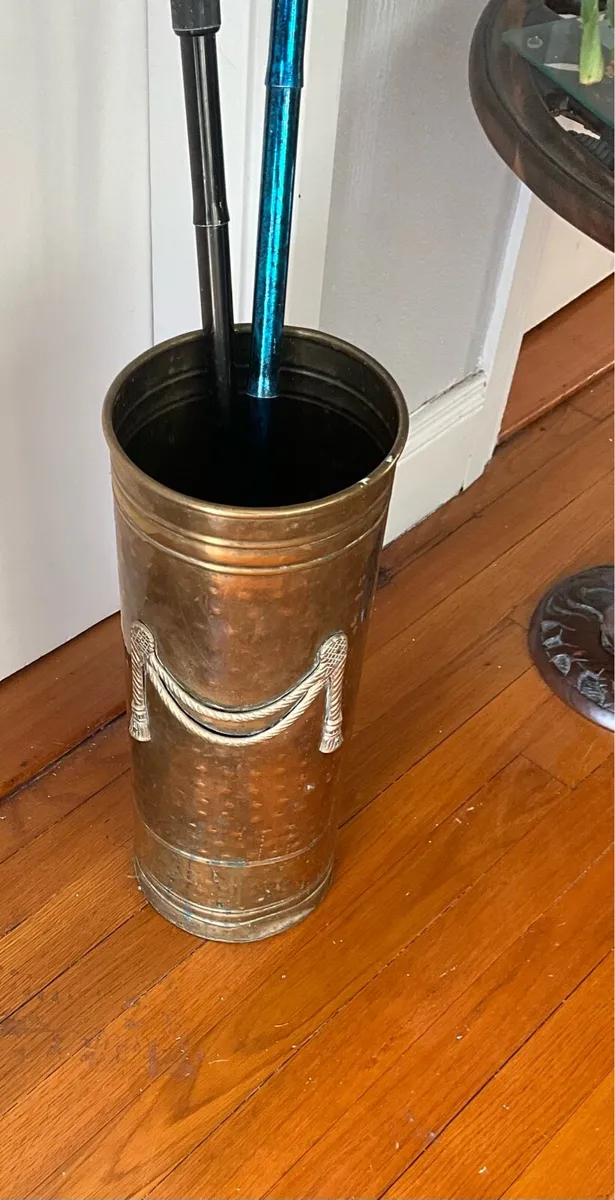 Vintage Brass Stick/Umbrella Stand - Image 3