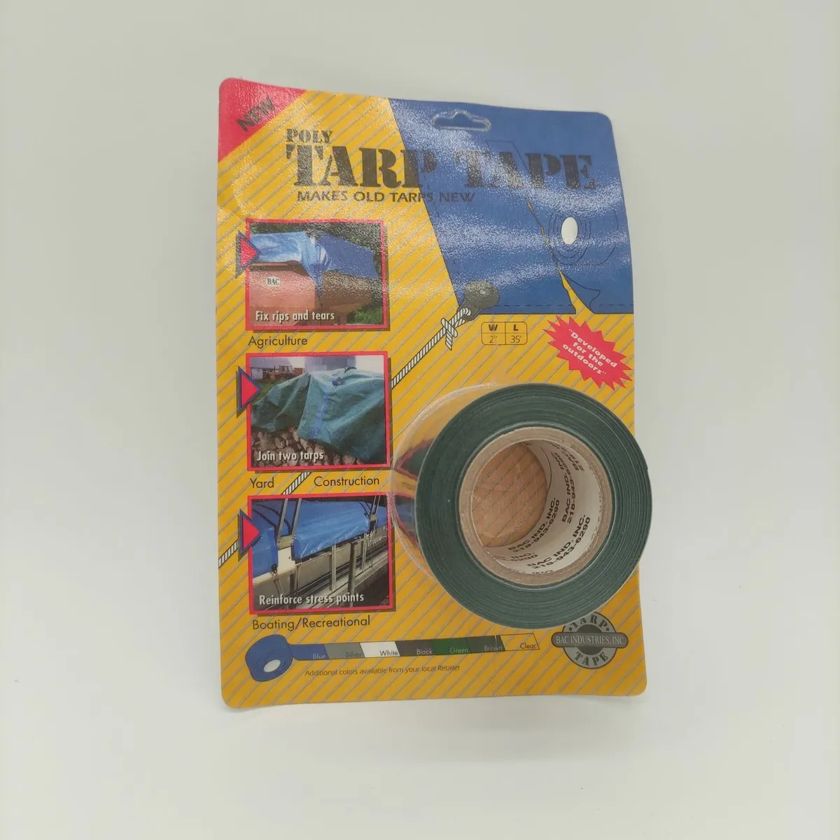 Tarp tape small  W5cm / L10m  (2" x 35') Clear - Image 4
