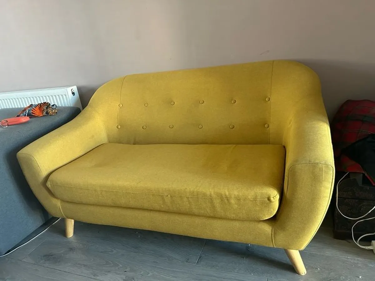 Odense yellow sofa - Image 3