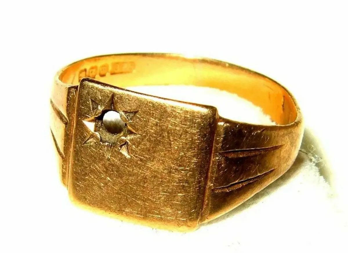 Vintage 9ct Gold Signet Ring - Image 2