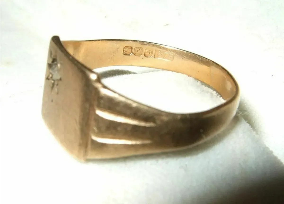 Vintage 9ct Gold Signet Ring - Image 4