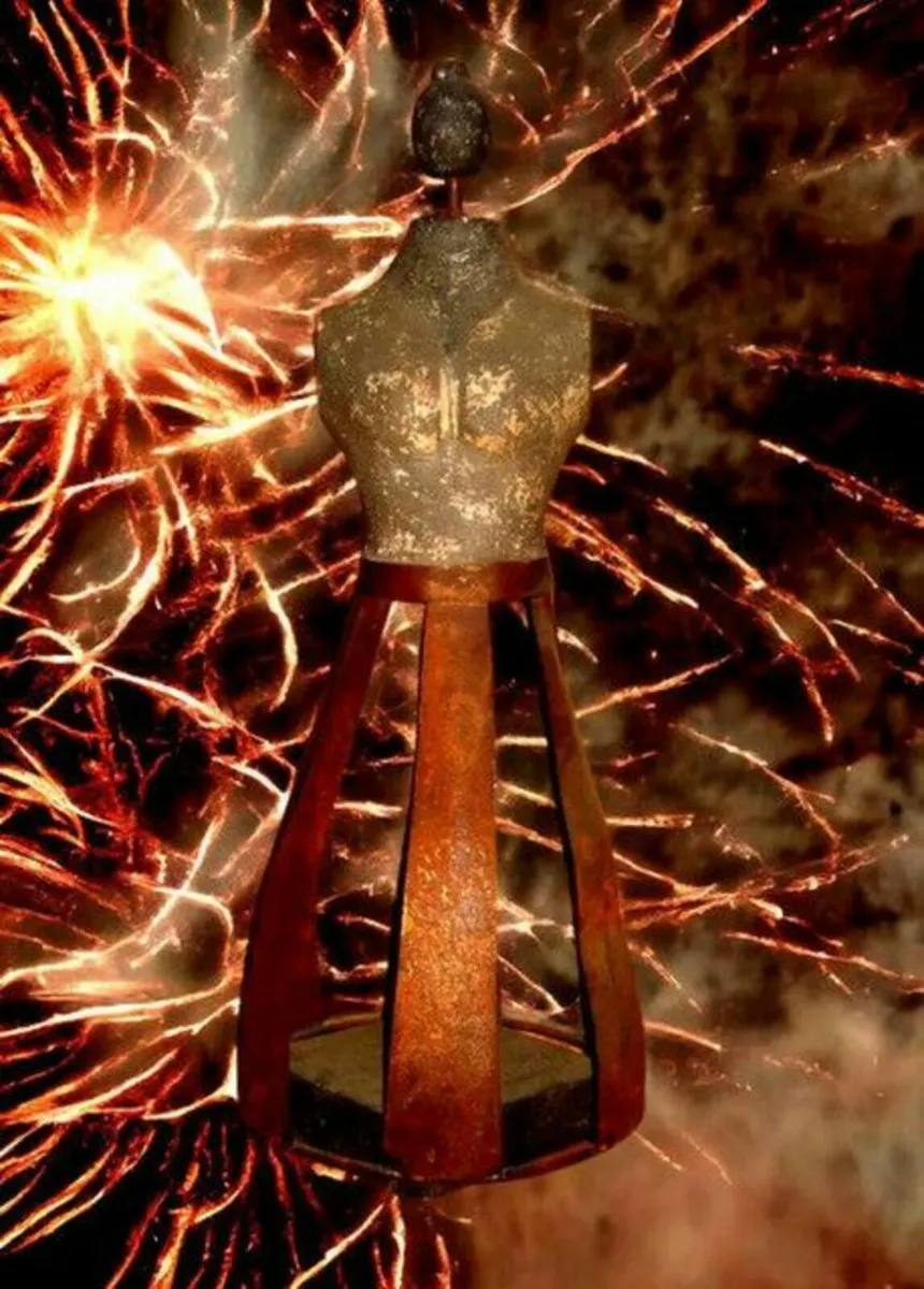 Vintage "Harrods Cage Doll" Signed Statue - Image 1