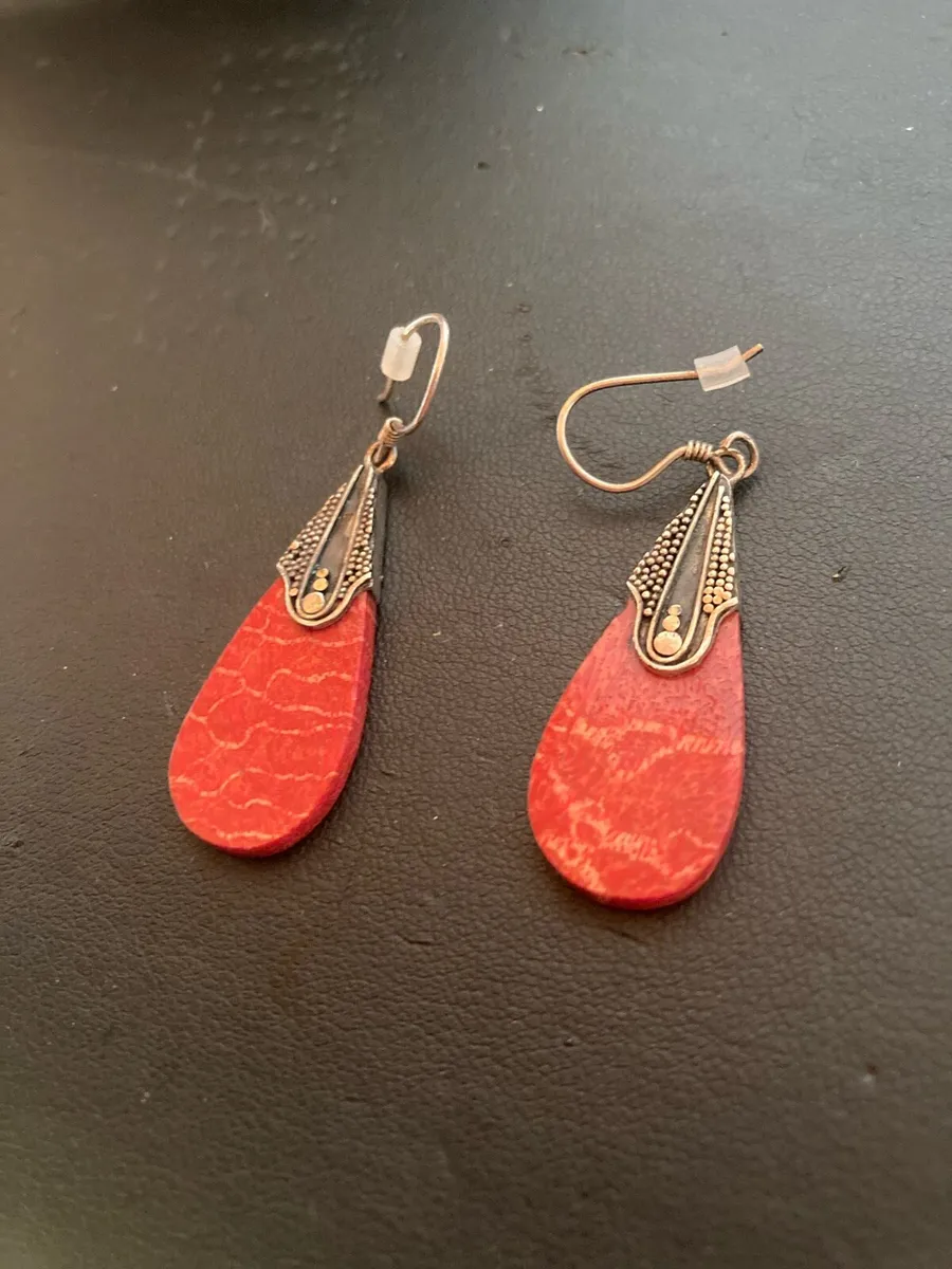 Sterling Silver drop earrings - Image 1