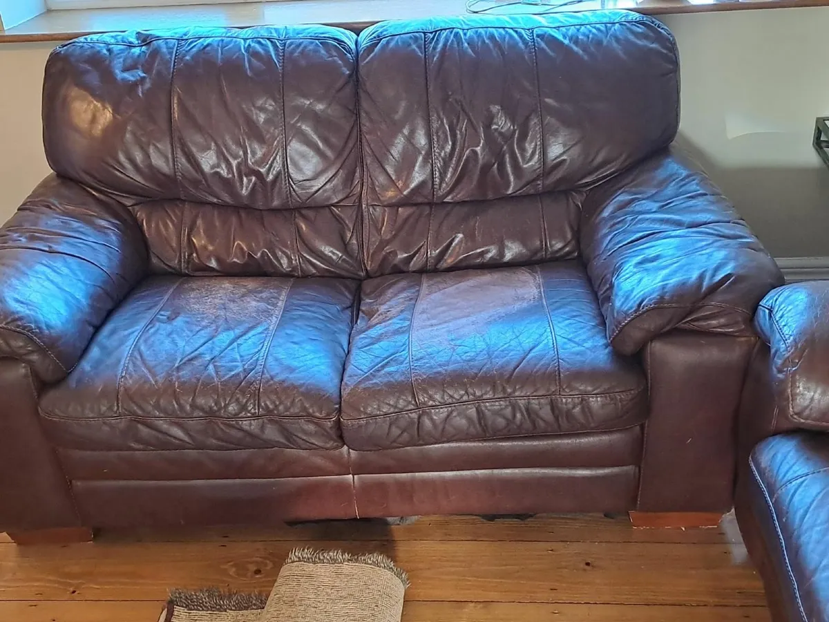 FREE Leather Sofas by 2 - Image 1