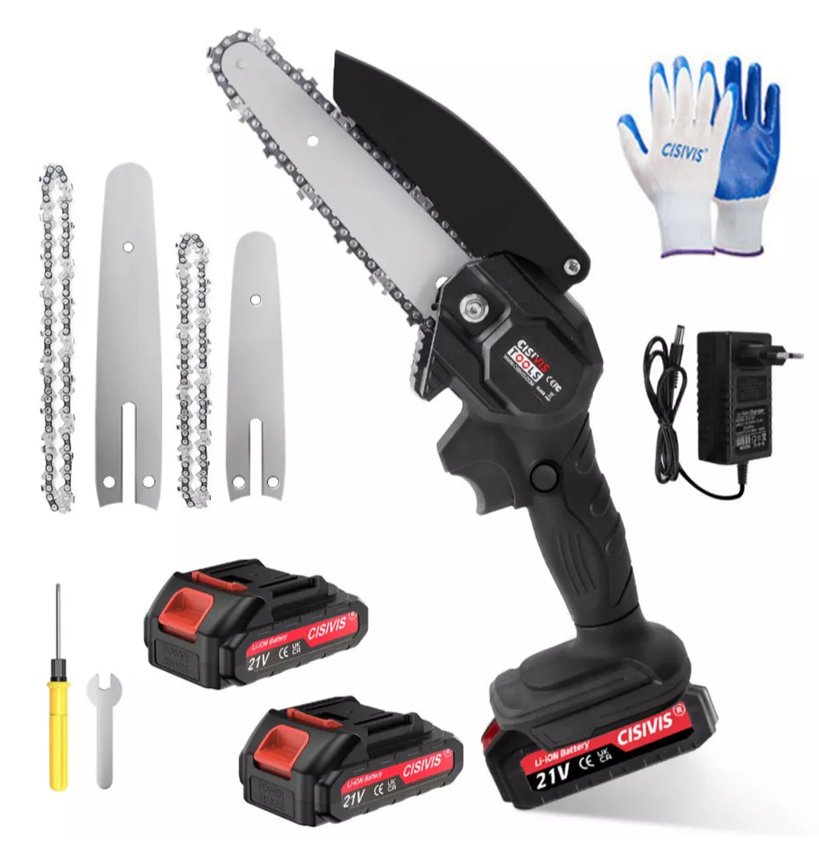 NEW Mini Chainsaw with 2 Batteries - Image 3