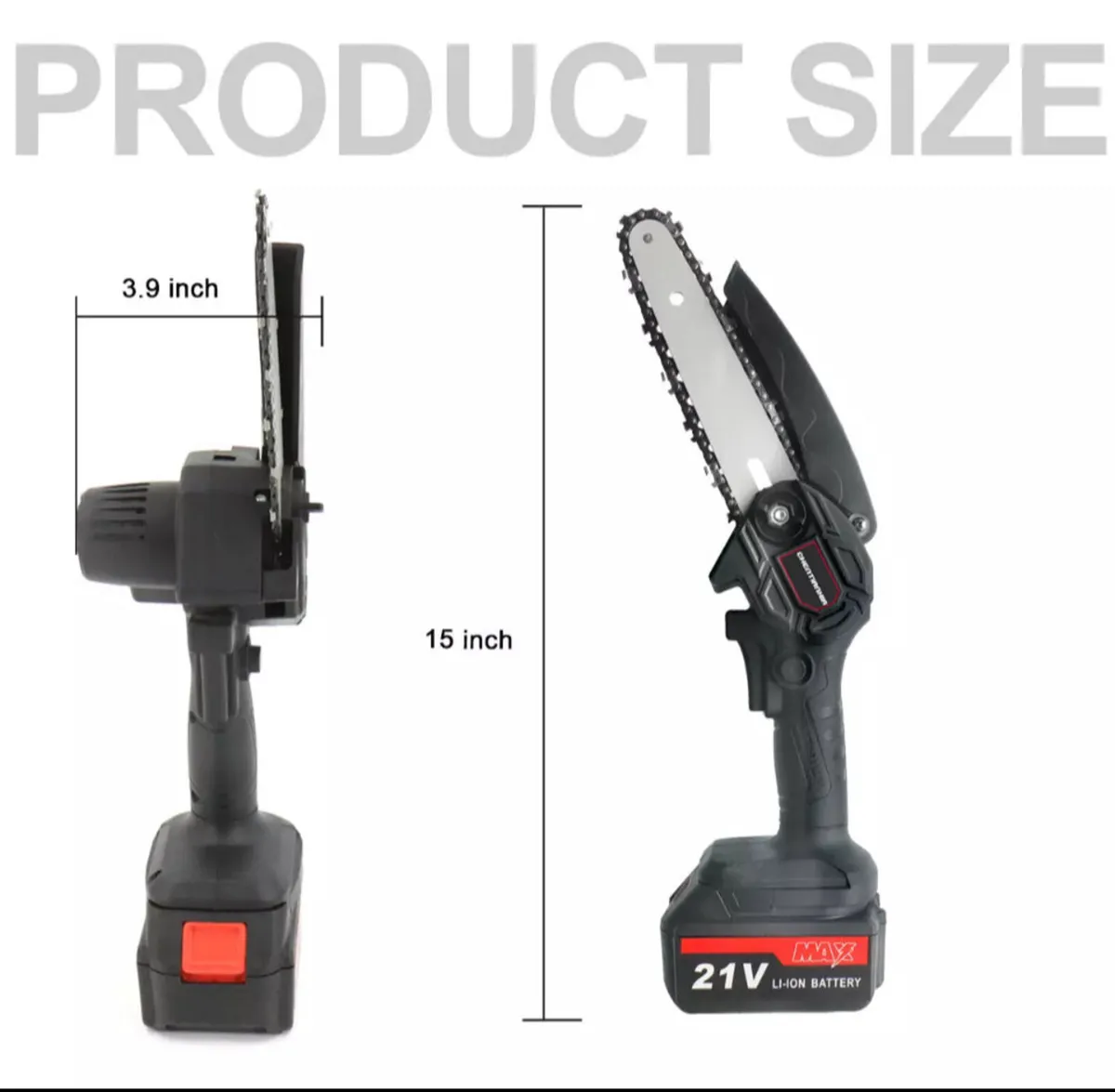NEW Mini Chainsaw with 2 Batteries - Image 4