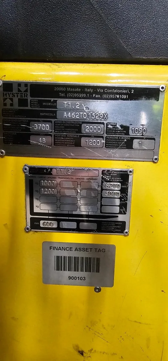 Hyster T1.2 VNA Electric Forklift - Image 3
