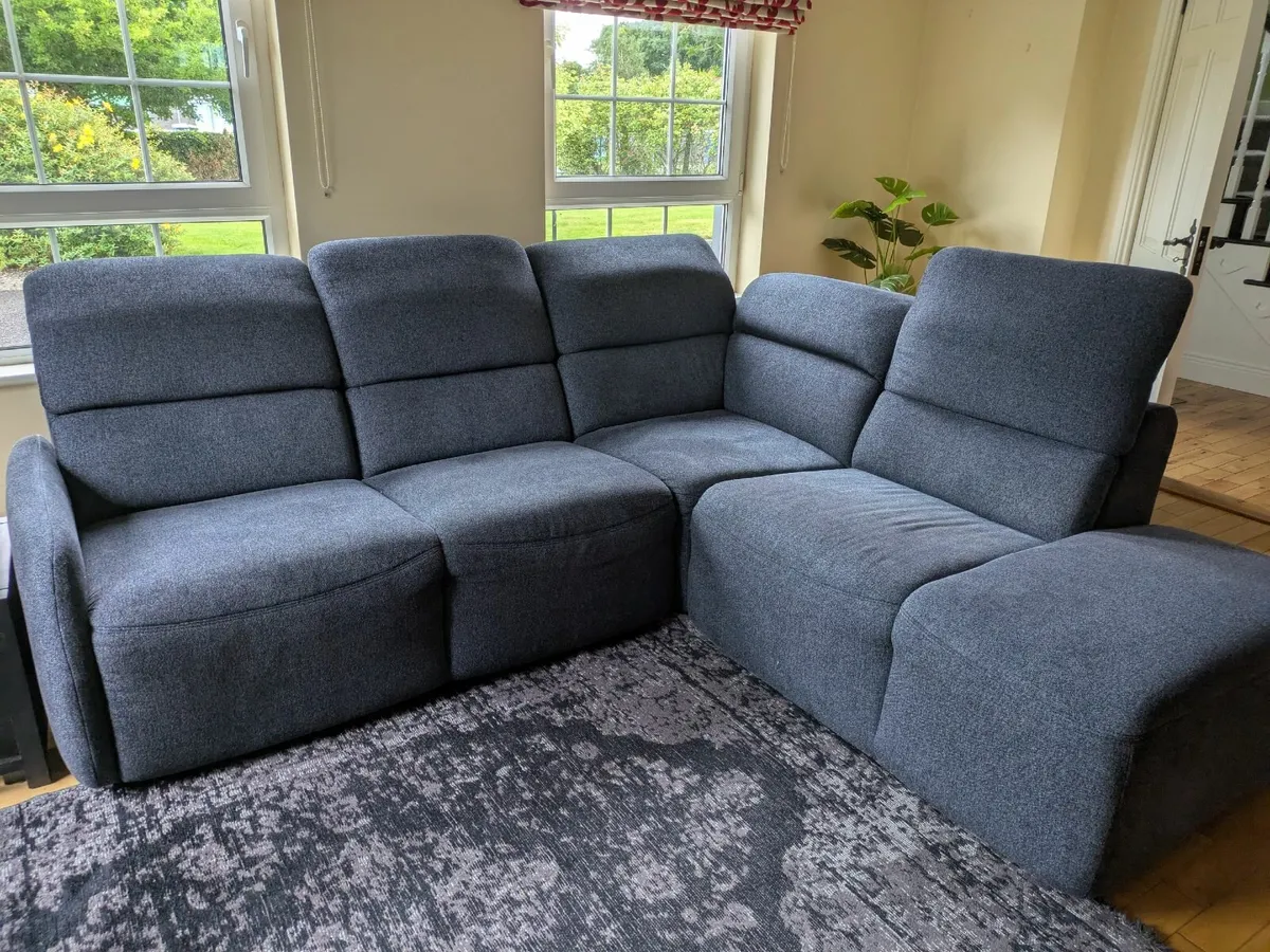 Corner couch bed with storage - Image 1