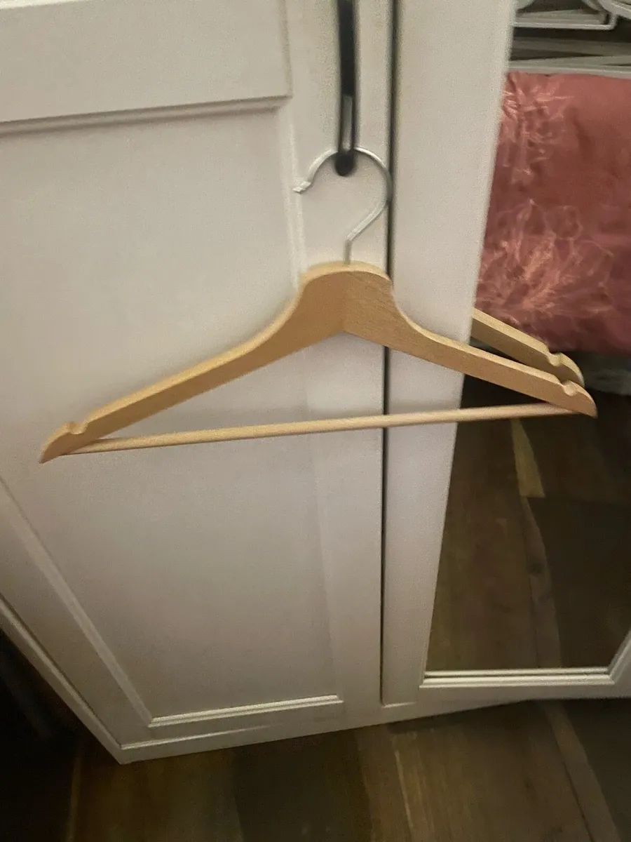 40 Wood and Grey Hangers - Image 1