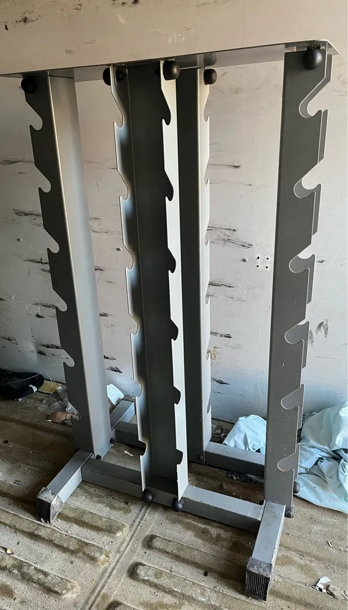 Body power 4 tier dumbbell rack. 24 dumbbell store - Image 1