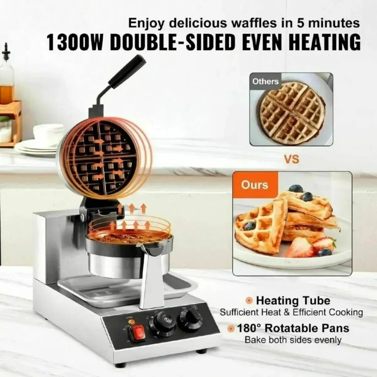 Commercial Waffle Maker Electric Donut Machine - Image 2