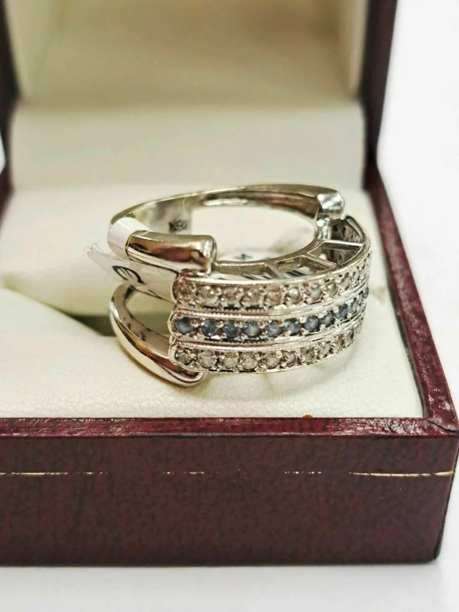 18K White Gold, Cizat Aquamarine 18CT - Image 2