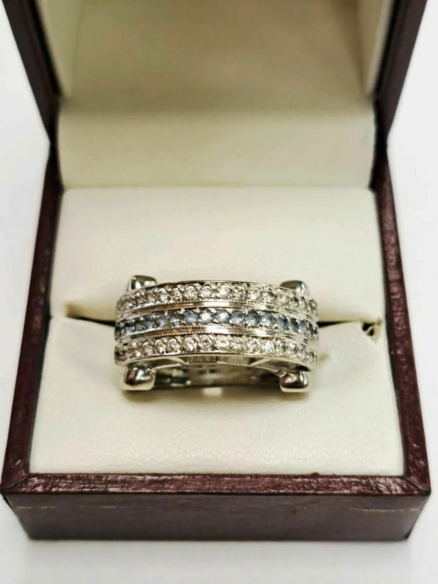 18K White Gold, Cizat Aquamarine 18CT - Image 1