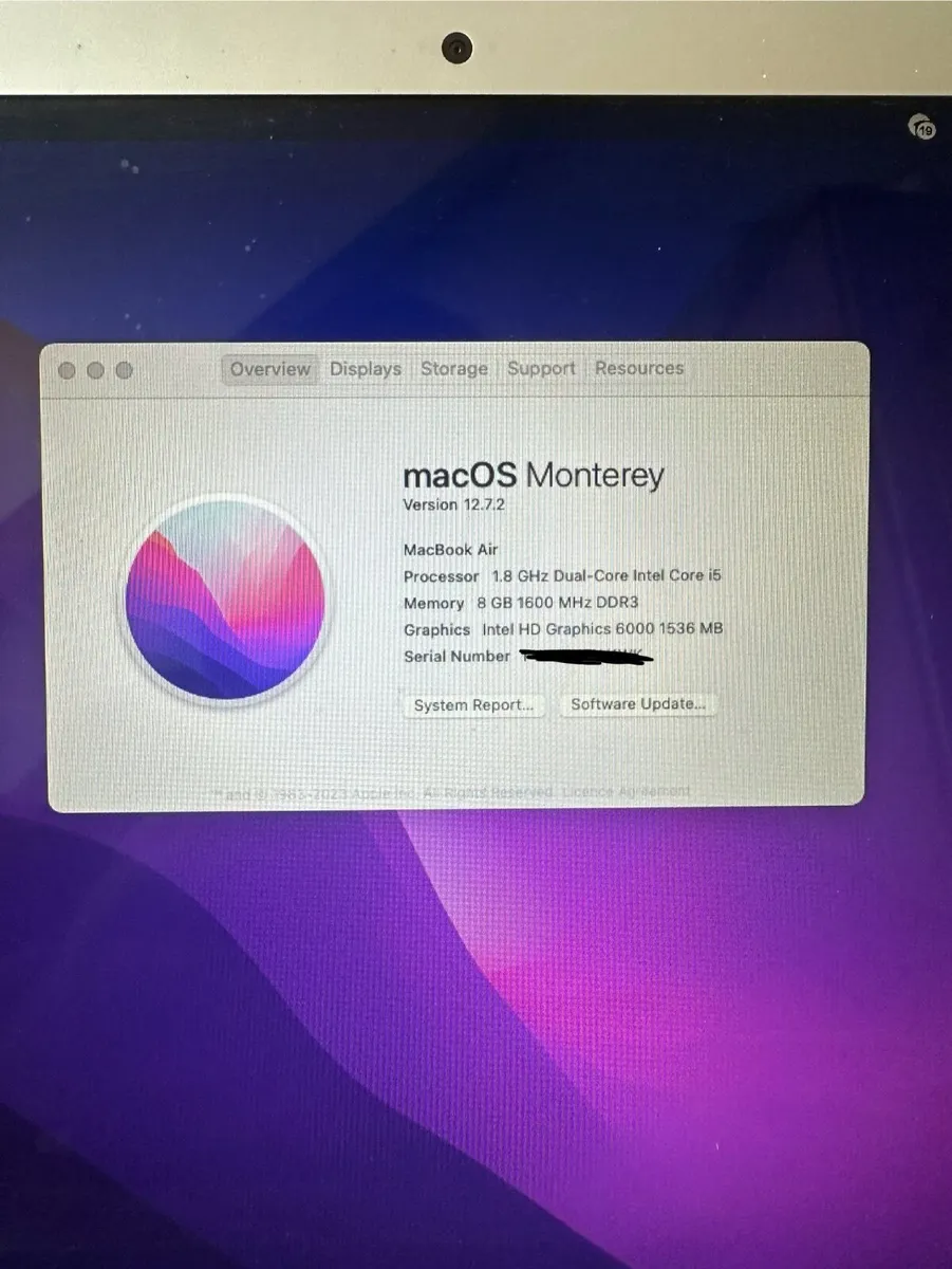 MacBook Air 13 (2017) / Battery health 96% - Image 2