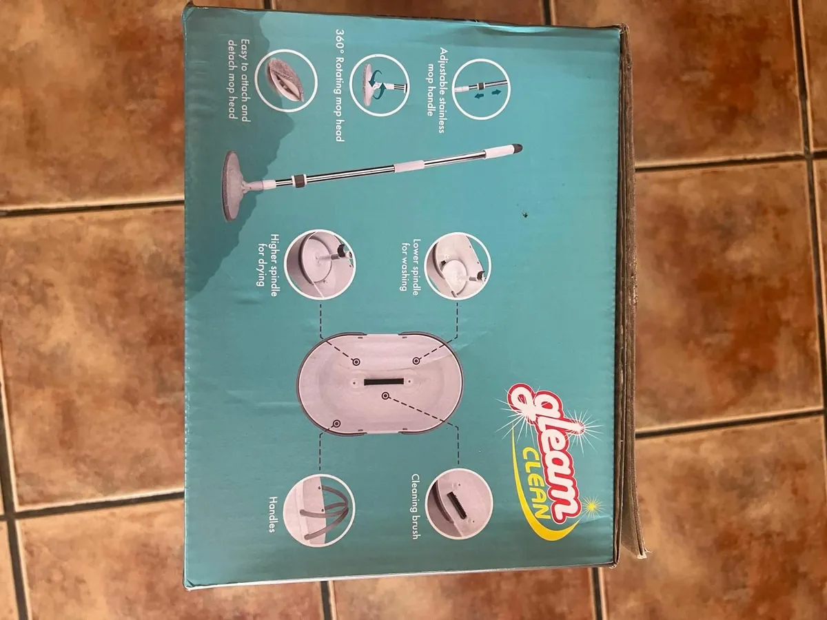 GLEAM CLEAN SHEEN FLAT TORNADO MOP AND BUCKET - Image 2