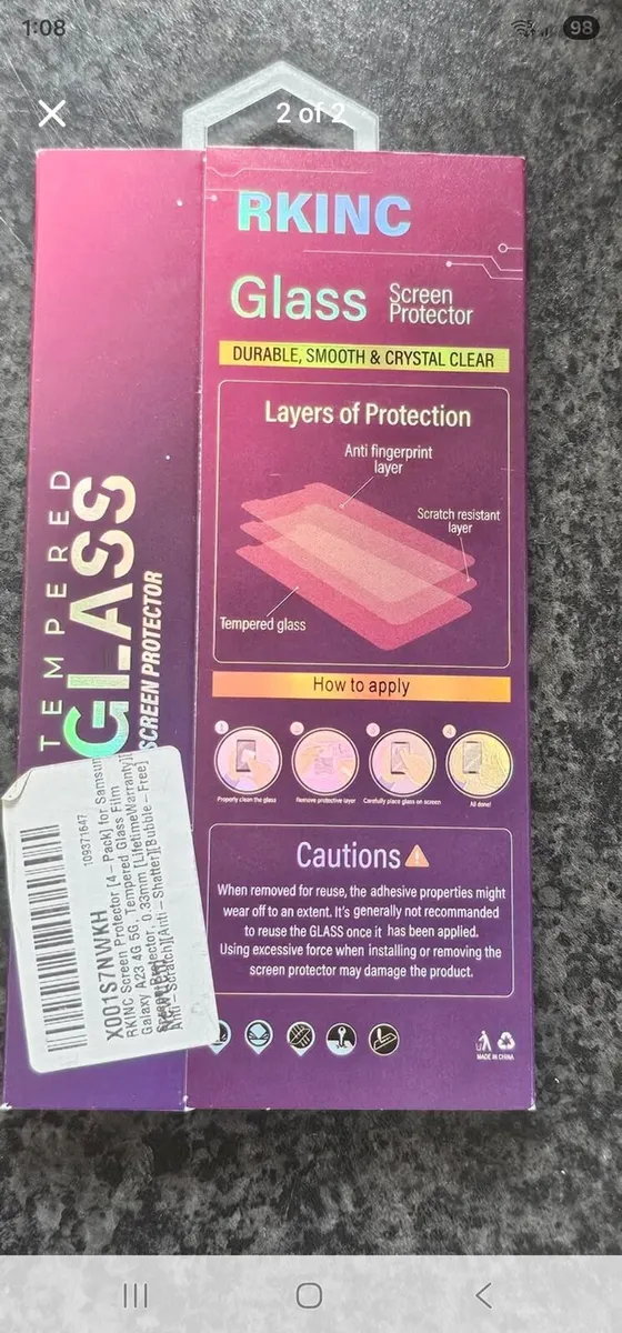 Brand new Samsung 23 glass screen protector - Image 1