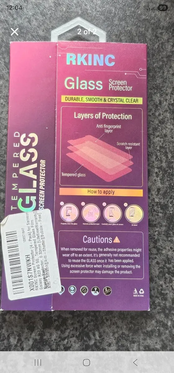 Brand new Samsung 23 glass screen protector - Image 2