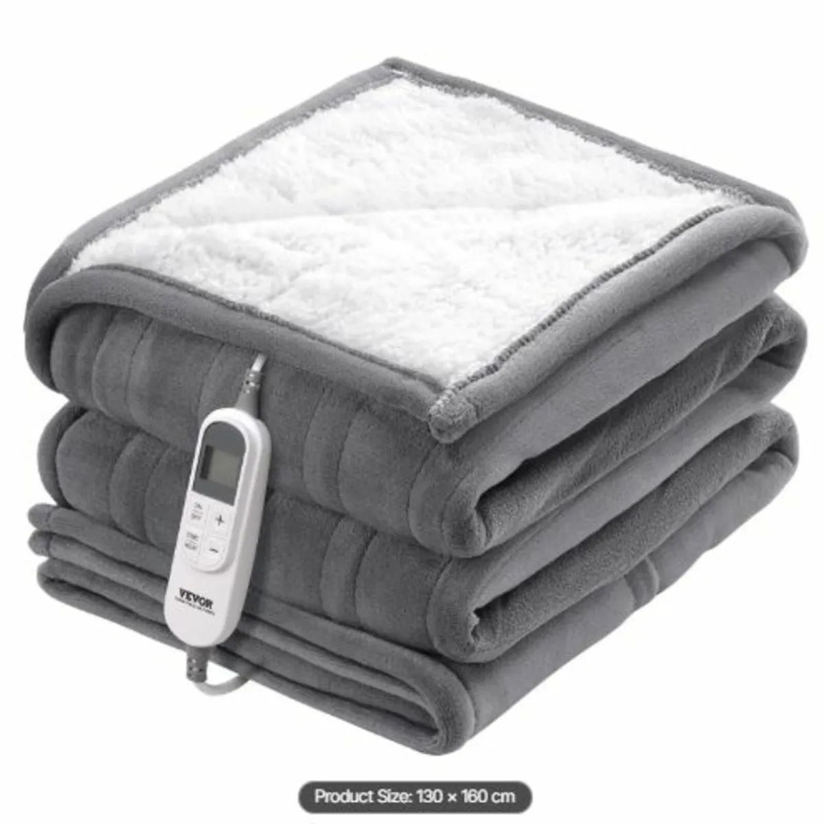 Heated Blanket, 130 x 160 cm Electric Throw Soft - Image 1