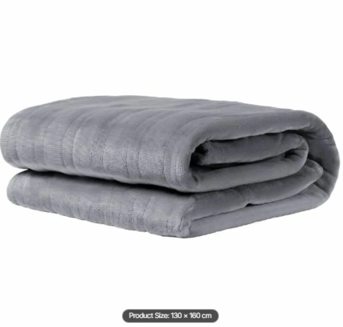 Heated Blanket, 130 x 160 cm Electric Throw Soft - Image 3